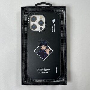 CASETiFY Jujutsu Kaisen Megumi Fushiguro Case iPhone 14 Pro Max Black MagSafe